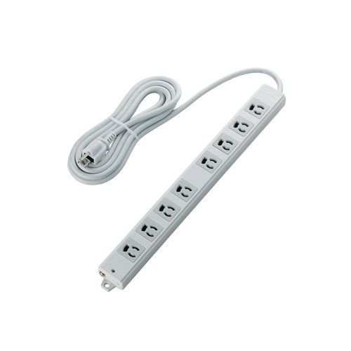 OAタップ磁石付3P 8個口 3m T-WRM3830LG/RST-WRM3830LG/RS【エレコム】