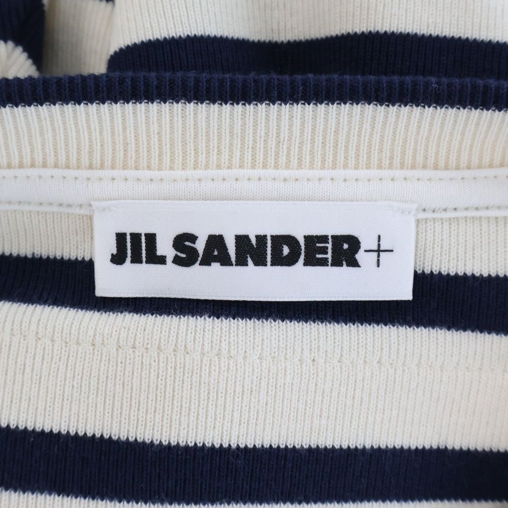 JIL SANDER + (ジルサンダープラス) バックロゴ ボーダー 半袖