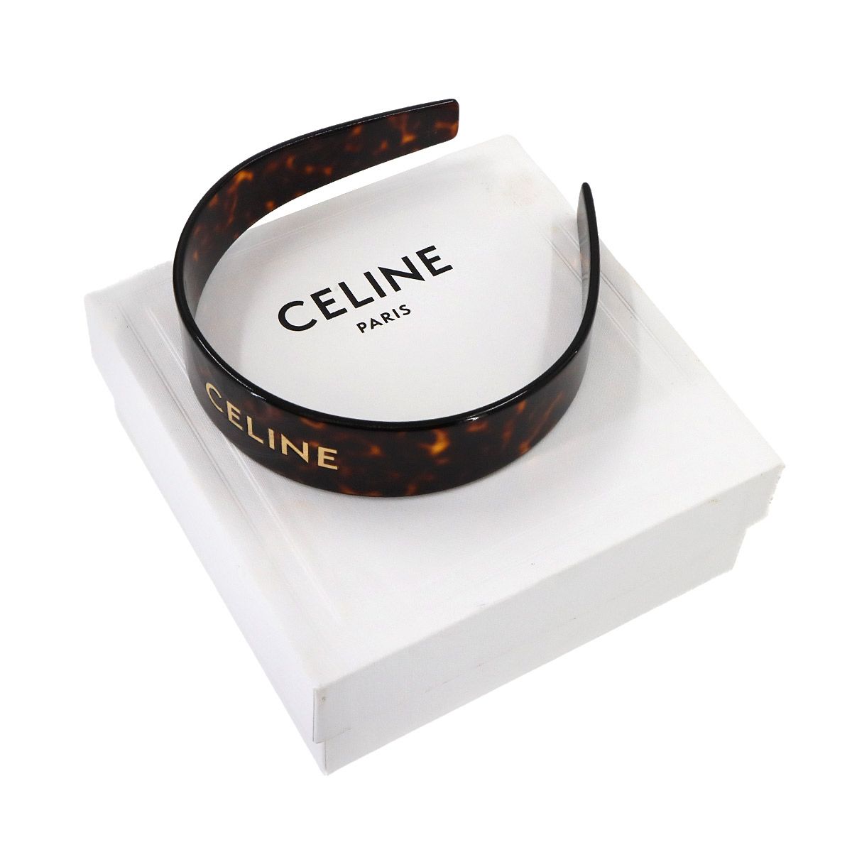美品！セリーヌ　カチューシャ　べっこう　CELINE CELINE - 極美品◎CELINE セリーヌ 46Y376CEA 現行品 べっ甲柄