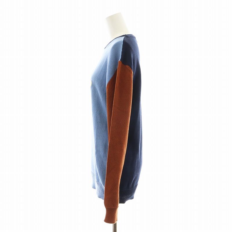 マルニ MARNI 22SS ニット セーター 長袖 ロゴ コットン 40 マルチ 