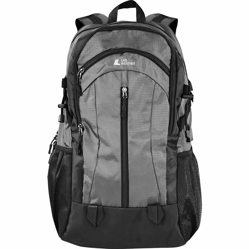 [ラドウェザー] リュック メンズ レディース 撥水・防汚 リュックサック 通勤 通学 登山 USB充電ポート付き (グレー)