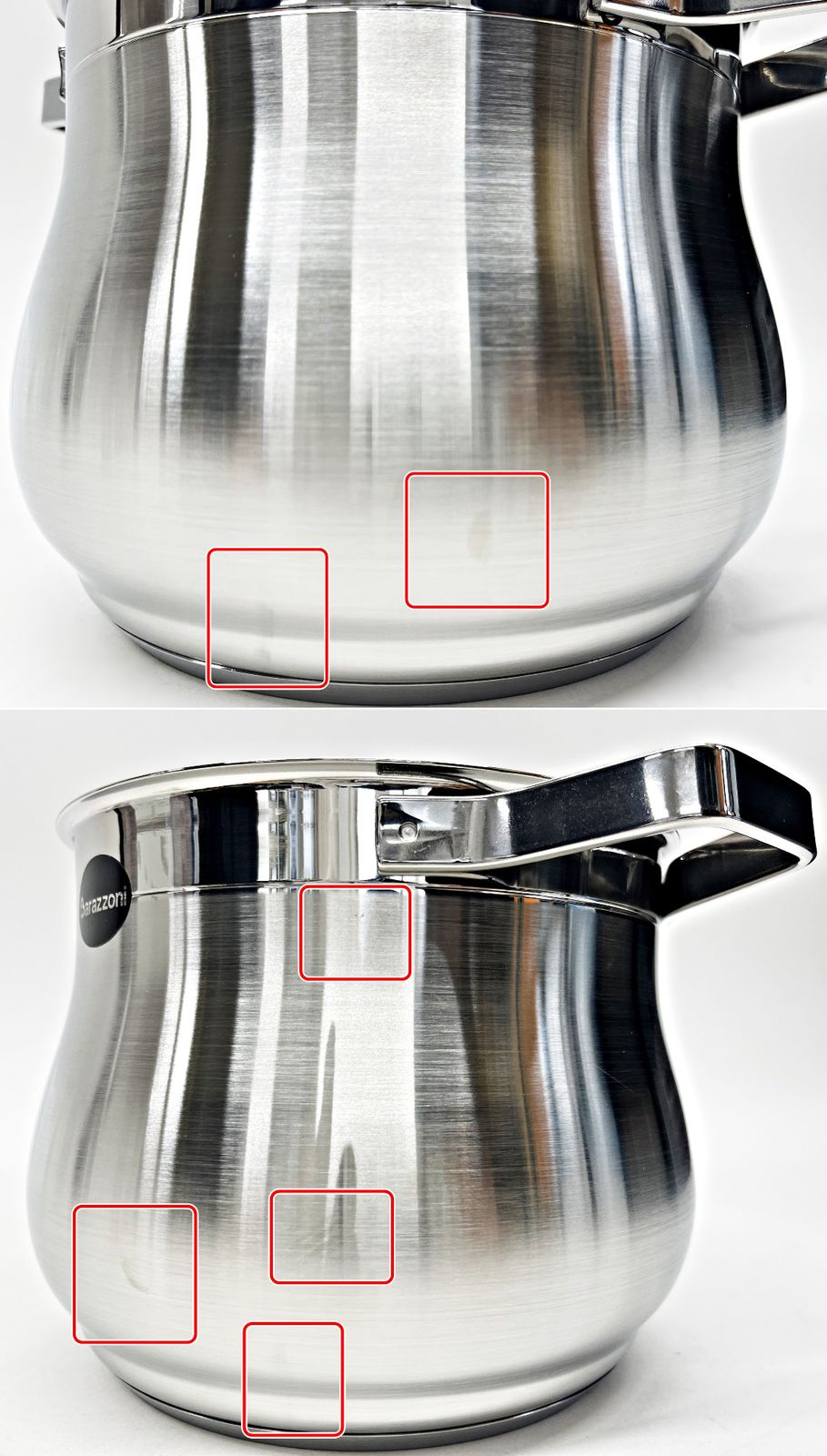 訳あり Barazzoni 鍋 ふた セット 10点 TUMMY EVOLUTION シルバー  