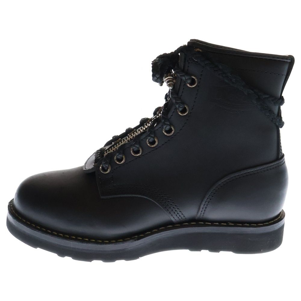 クロムハーツ ファイヤーマン センターダガージップレースアップレザーブーツ CHROME HEARTS (クロムハーツ) ×WESCO FIREMAN ウエスコ