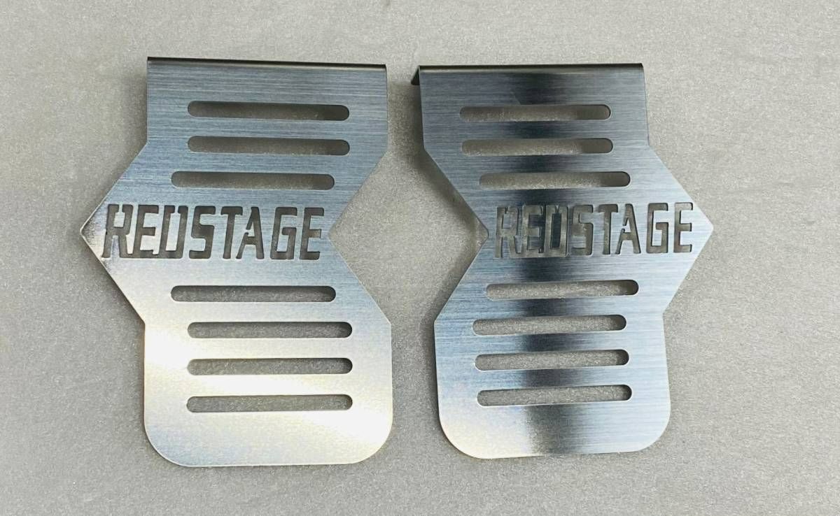 REDSTAGE CBX400F CBR400F ステンレス キャブカバー ロゴ入り レッド 