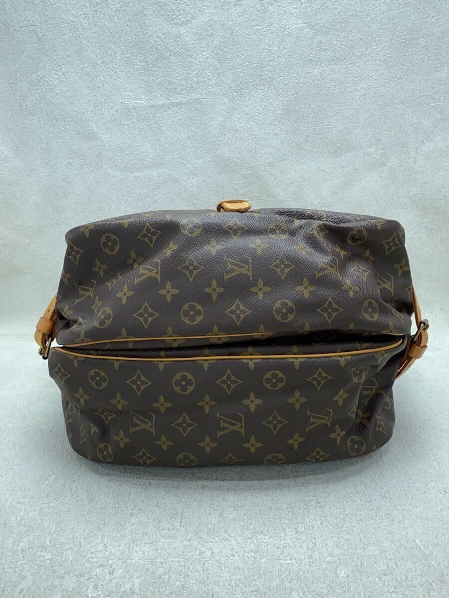 LOUIS VUITTON ソミュール43_モノグラム・キャンバス_BRW PVC ブラウン 総柄 - メルカリ