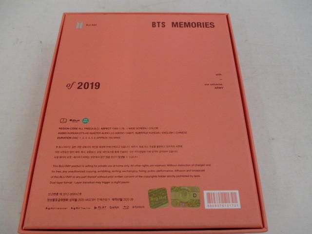 中古品 韓流 防弾少年団 BTS Memories of 2019 Blu-ray トレカ ジョングク - メルカリ