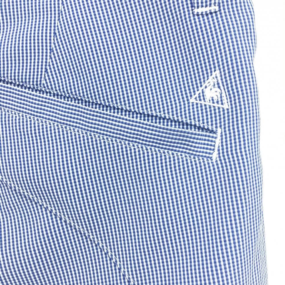 【未使用】ルコック le coq ハーフパンツゴルフウェア Lメンズ 白紺 ルコックスポルティフ ゴルフ le coq sportif golf メンズ