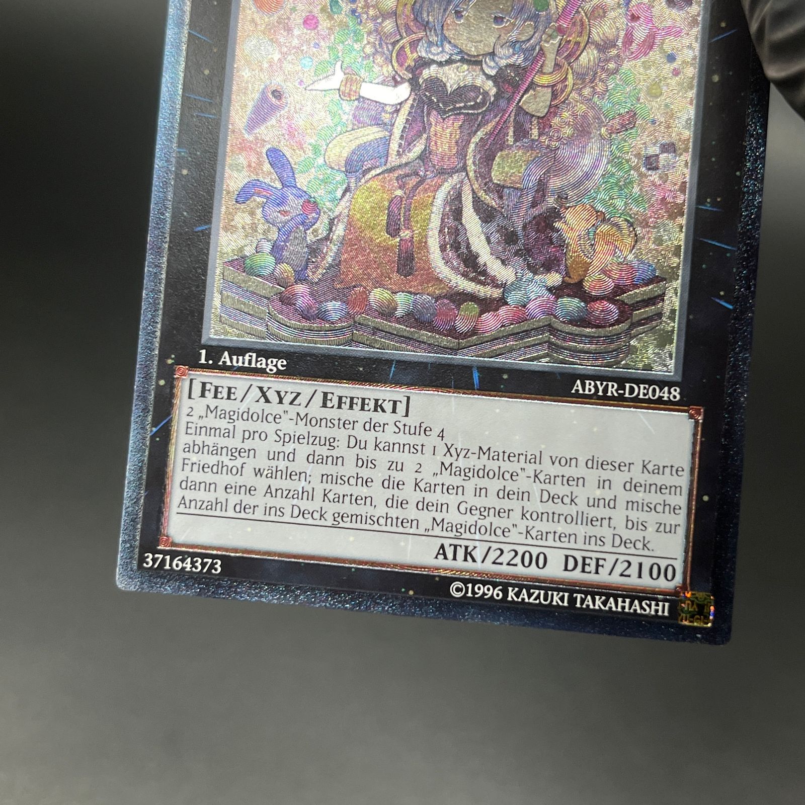 遊戯王 クイーンマドルチェ・ティアラミス/レリーフ/ドイツ/1st/EU版 A