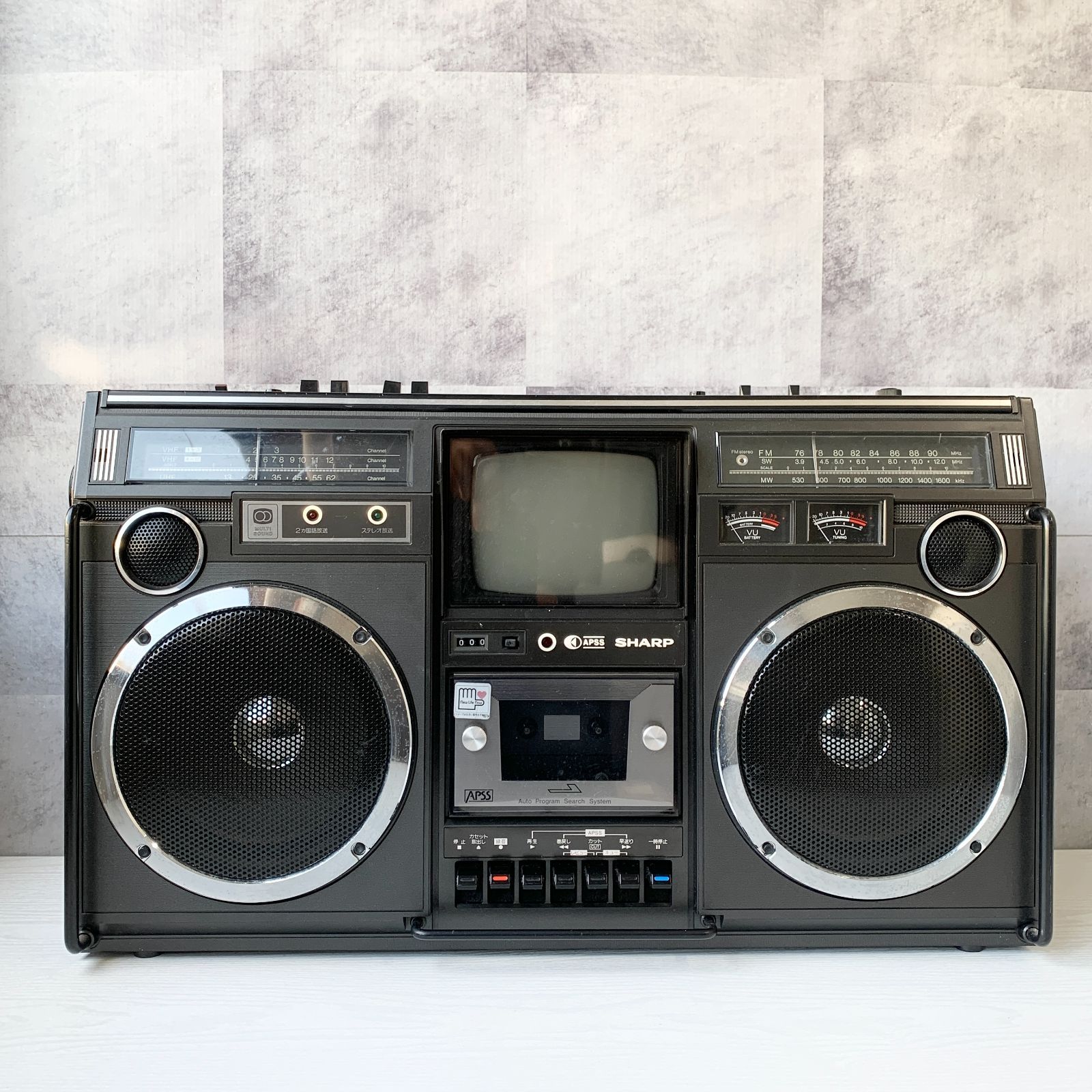 ラジオ・コンポ SHARP SEARCHER GF-305ST SHARP GF-305 11W Vintage Boombox 1978 Radio Cassette