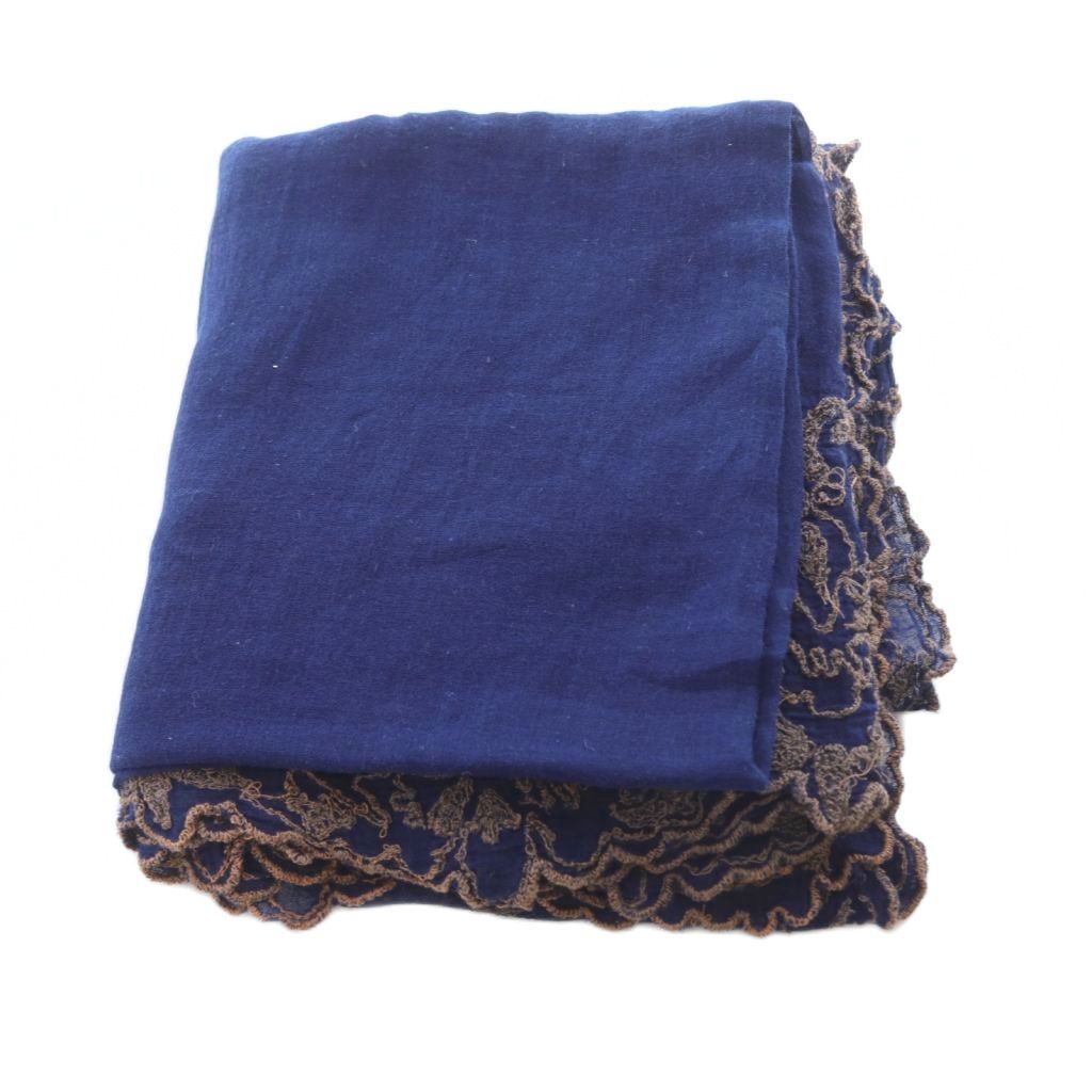 J*K様 ファリエロサルティ　モダールストール　ネイビー ファリエロサルティ ネイビーとブラウンのストール J*K様