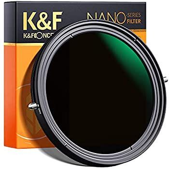 K-F Concept 67mm 可変NDフィルターND2-ND32 CPLフィルター 1枚2役レンズフィルター X状ムラなし 5段階減光 28層ナノコーティング 低い反射率