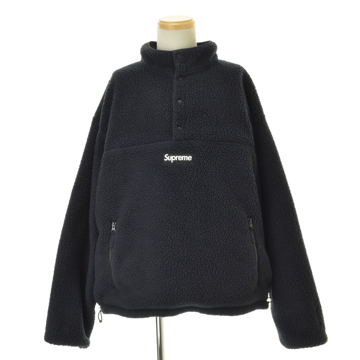 Supreme / 23AW/Polartec Shearling Reversible/フリースジャケット/--/ポリエステル/BLK SUPREME】23AW Polartec Shearling Reversible Pullover ポーラテック