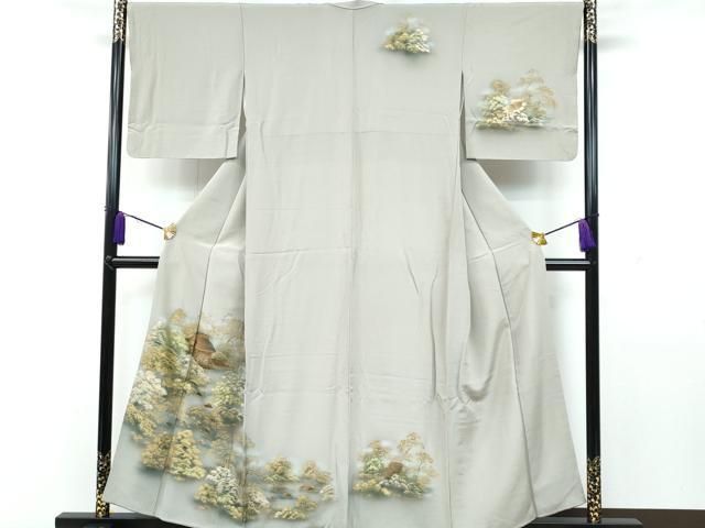 平和屋着物□訪問着 風景文 暈し染め 金彩 正絹 逸品 CAAQ4480fb