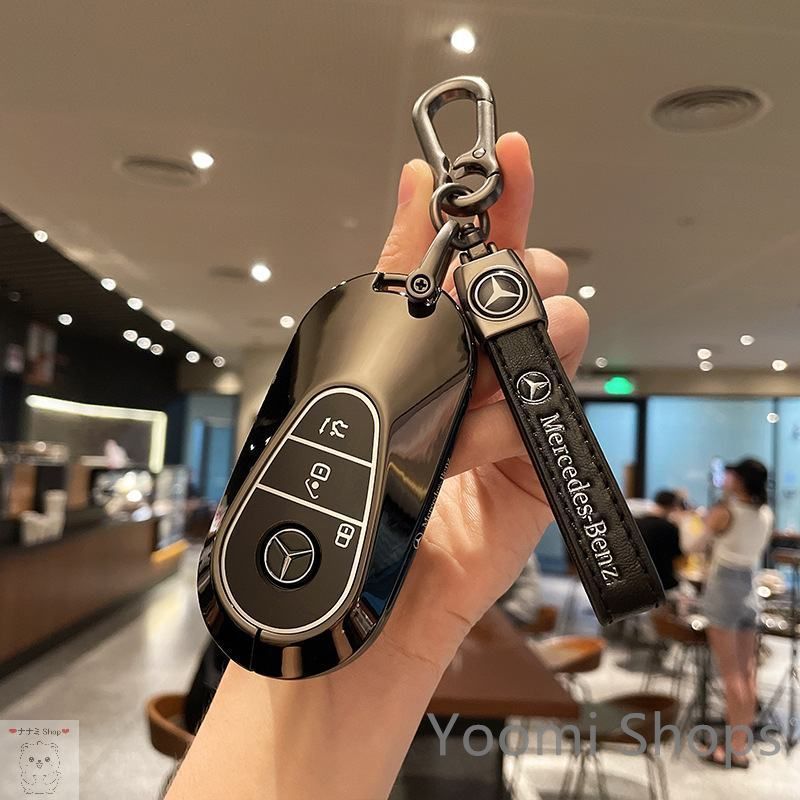 【新品未使用】メルセデスベンツ 鍵収納 キーカバー キーホルダー 滑り 傷 防止 合金製 タイプA/B/C #K07vff81