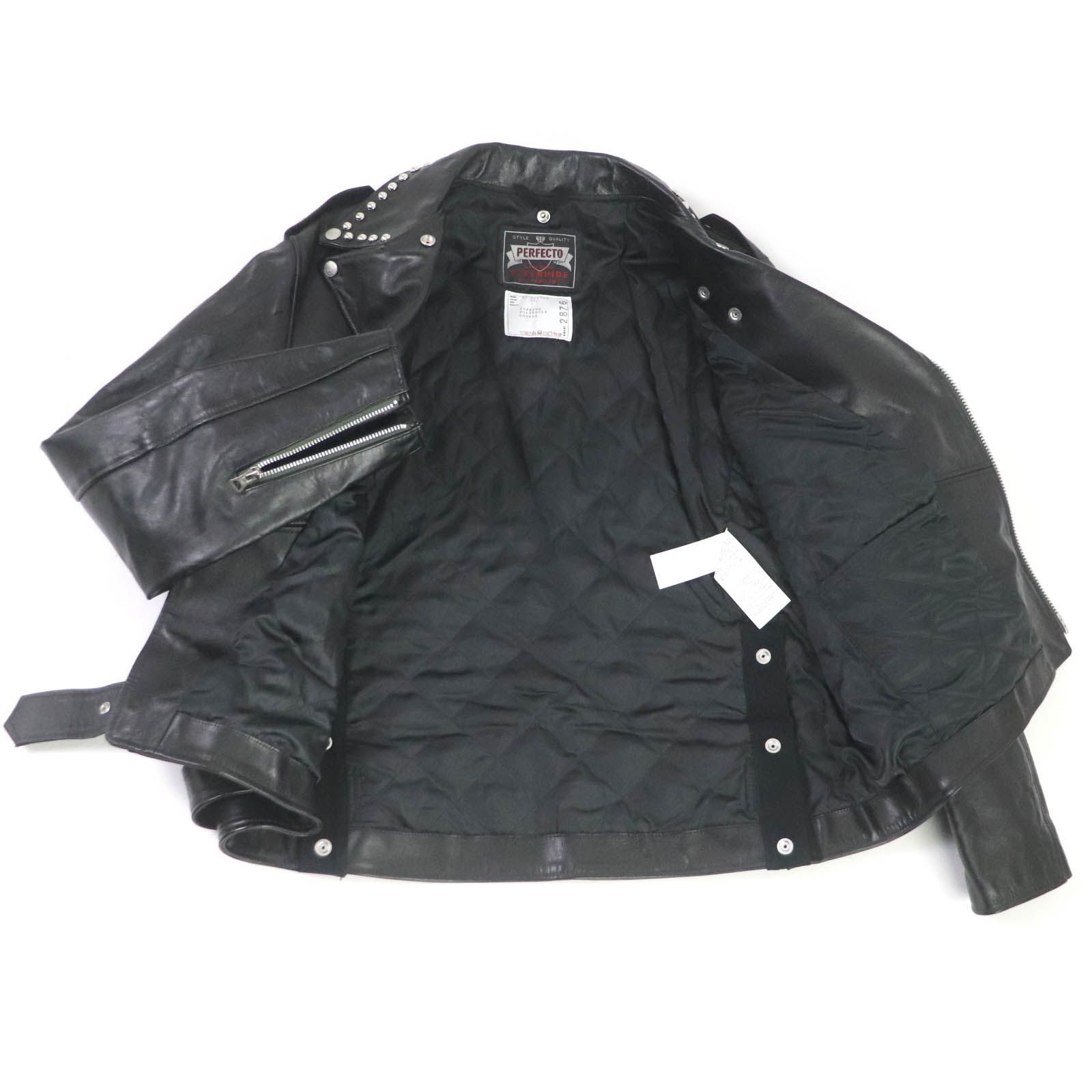極美品□Sacai サカイ Schott 2022年製 22-02876M レザー