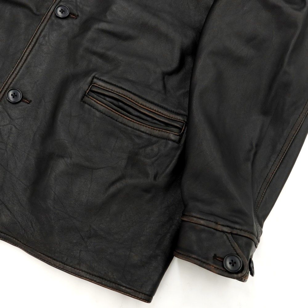 beams ビームス カーコーチジャケット シープスキン レザー BEAMS