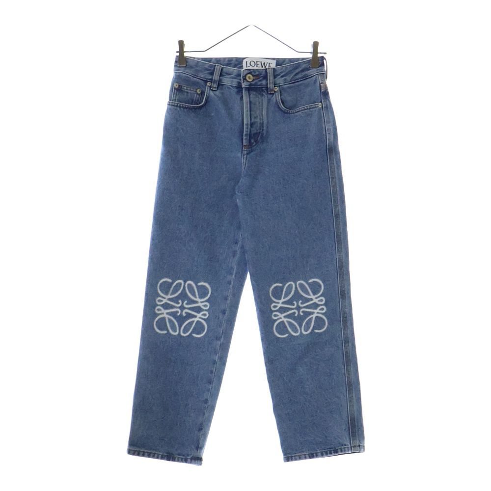 LOEWE ロエベ　アナグラム　クロップドデニムパンツ　サイズ36 美品 LOEWE ロエベ ジーンズ ANAGRAM CROPPED アナグラム クロップド