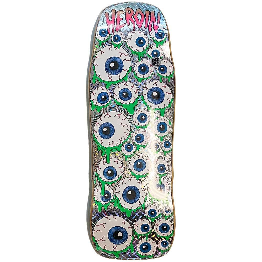 10.25インチ【2024SUMMER】HEROIN ヘロイン 10.25” x 32” HOLO MUTANT EYEBALLER  DECK デッキ 板【スケートボード/スケボー/SKATEBOARD】