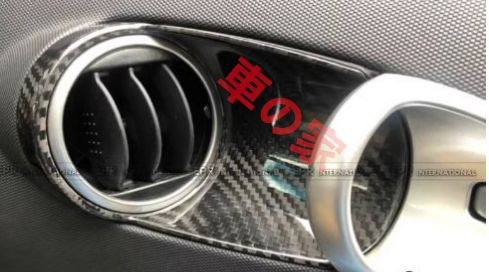 日産350Z Z33 ドライカーボン 内ドアハンドル ドアパネル デコレーション