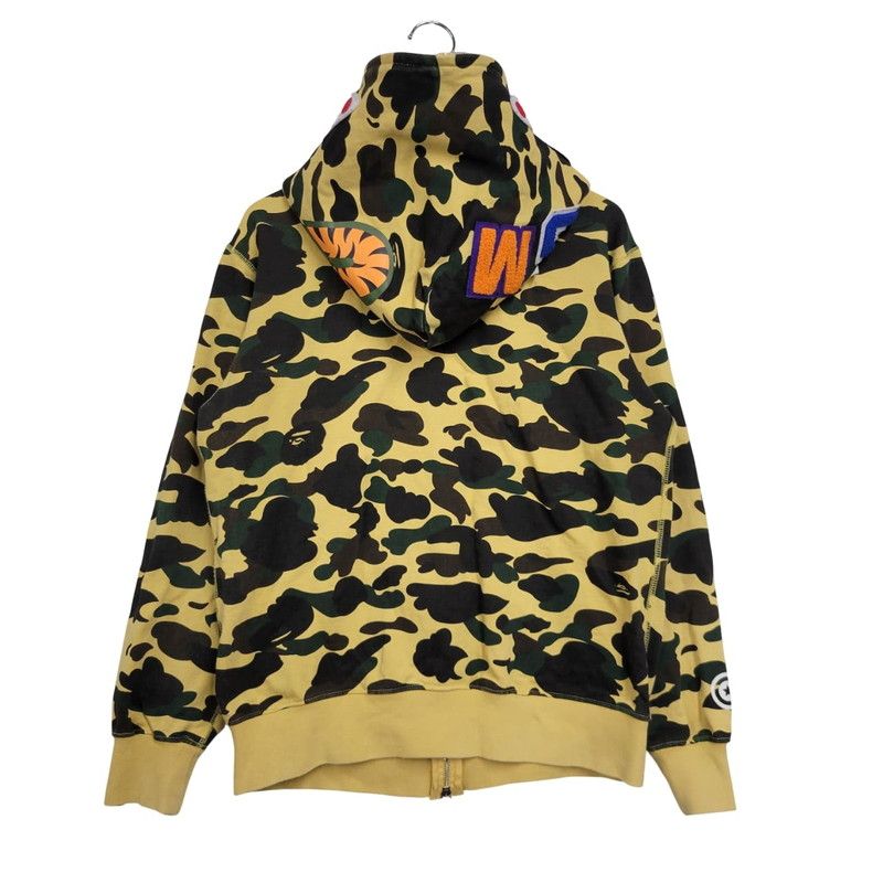 中古品】A BATHING APE アベイシングエイプ CAMO SHARK FULL ZIP