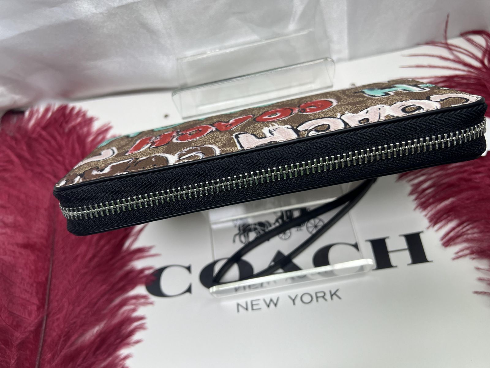 COACH×MINT & SERF コラボ 長財布 シグネチャー コーチ 財布 流行 - 小物