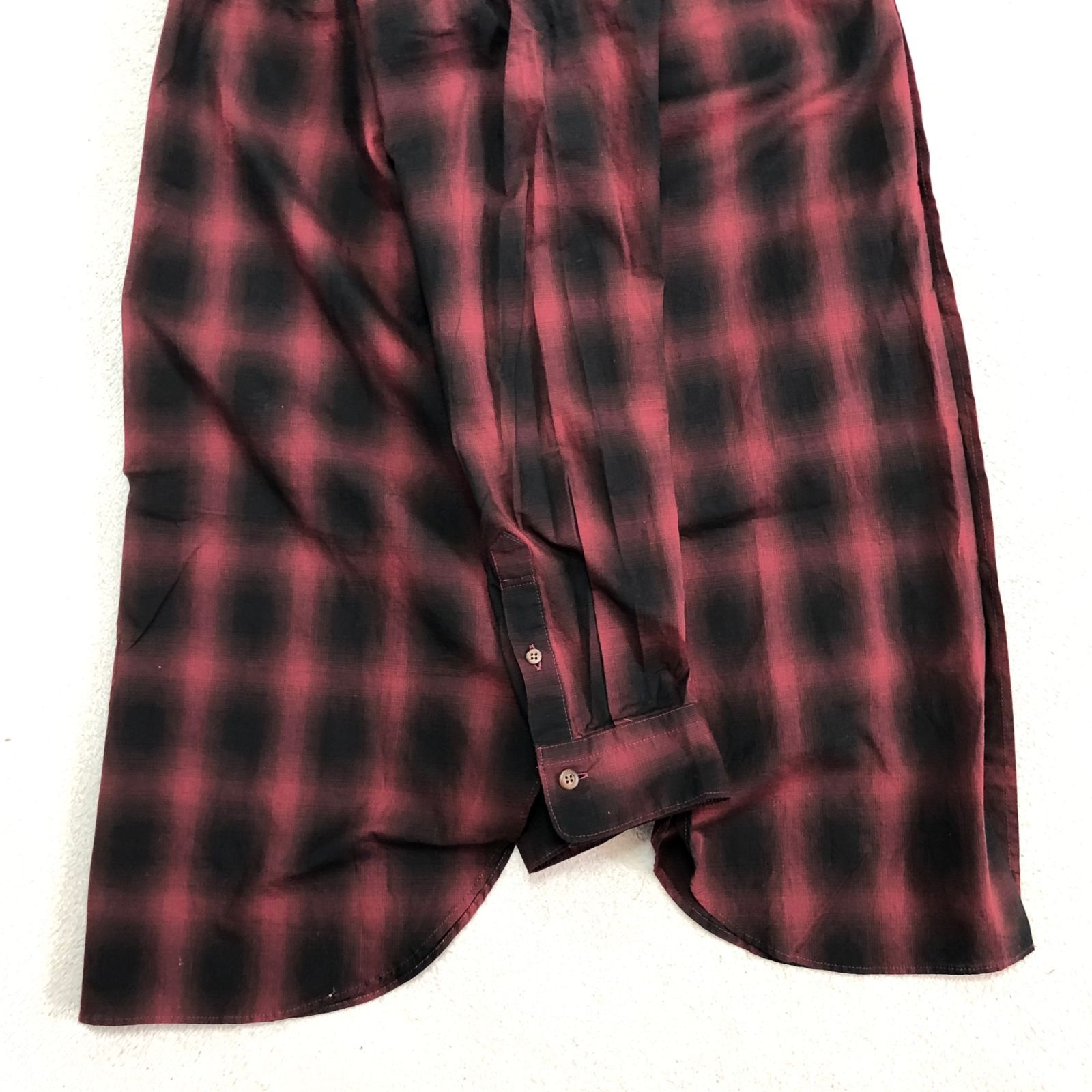 RUDE GALLERY ロングシャツ　3 RUDE GALLERY ロゴ刺繍バンドカラーロングシャツ | 白 - MESSAROUND