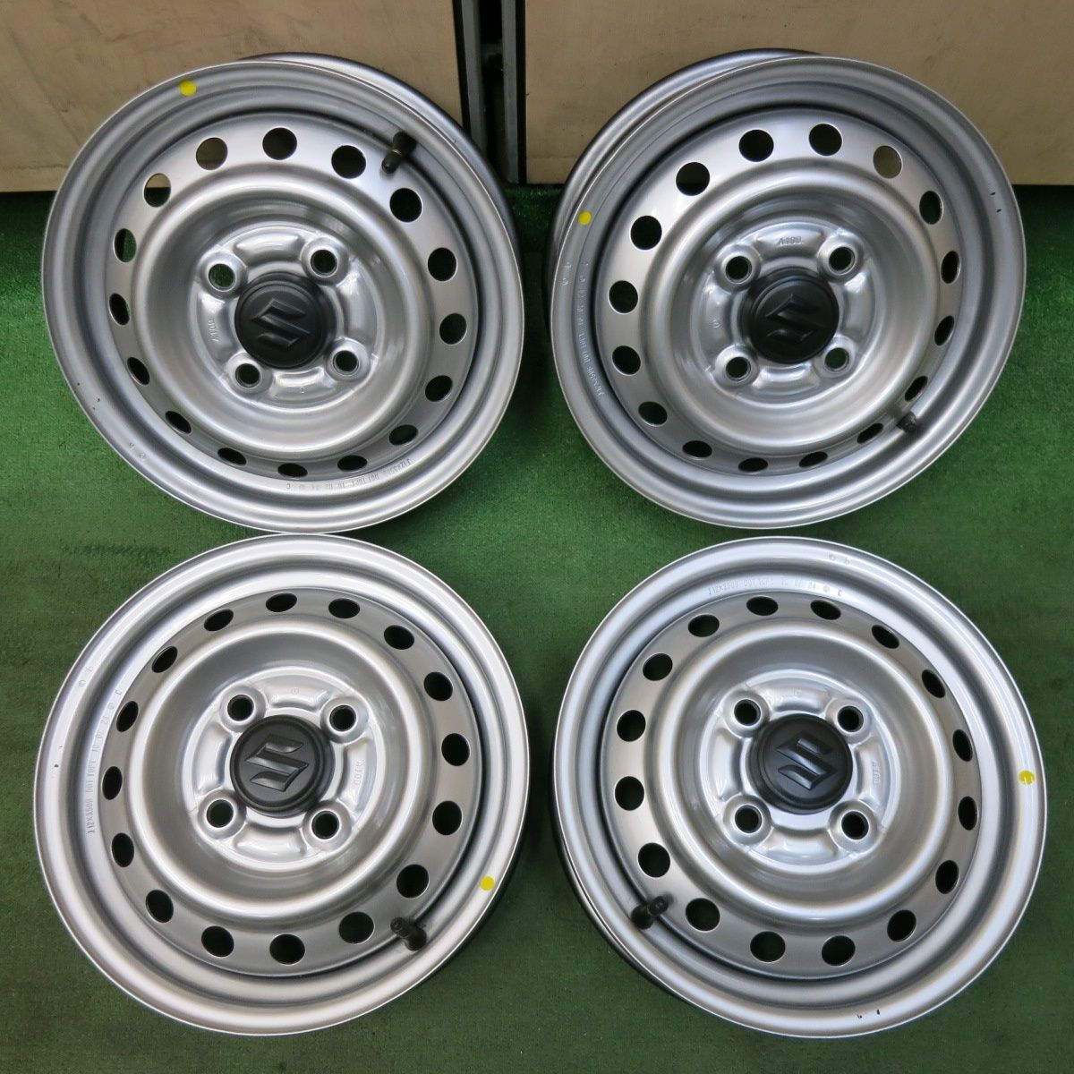 新車外し スズキ キャリイ 純正 スチール ホイール 12インチ 12×3.50B キャリィ キャリー PCD100|4H 5031403SYホ