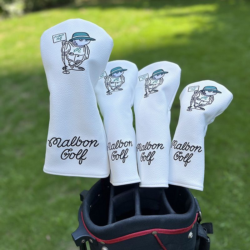 Malbon マルボンゴルフ クラブカバー ヘッドカバー4個セット Malbon Golf マルボン ヘッドカバー 4個セット 人気商品 malbon