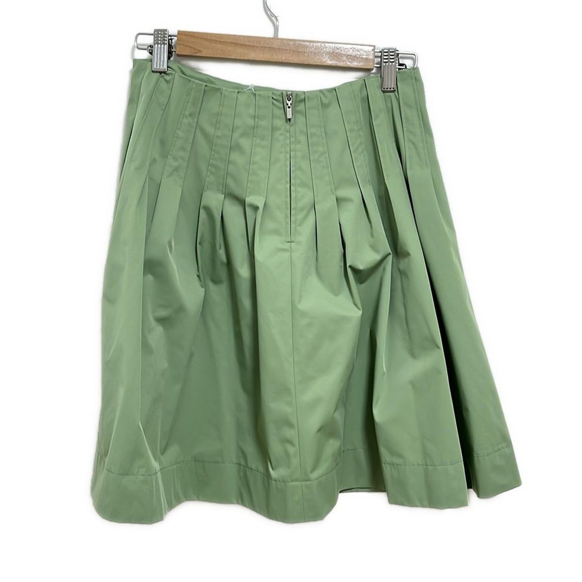 FOXEY NEW YORK フォクシーニューヨーク スカート サイズ40 M レディース - 26369 イエローグリーン ひざ丈