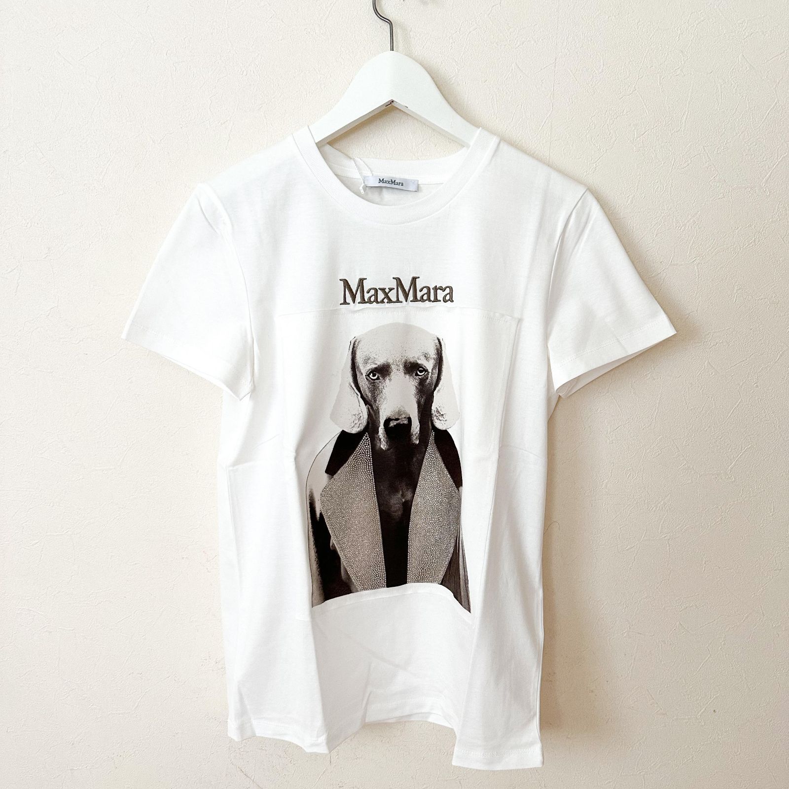 ＜MAX MARA ＞　ドッグプリント・Tシャツ