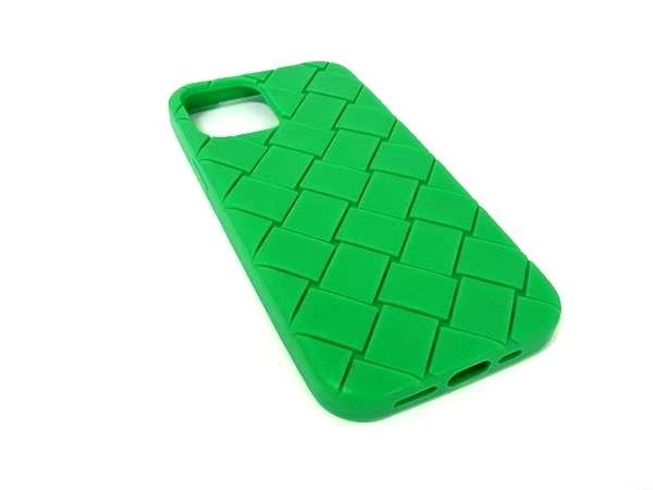 BOTTEGA VENETA ボッテガヴェネタ イントレチャート ラバー iPhone14 対応 アイフォンケース スマホケース グリーン系 FK8920