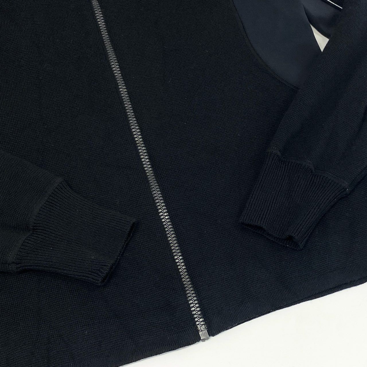 67d21 PRADA SPORT プラダスポーツ ナイロン切替 ジップアップ ニット  