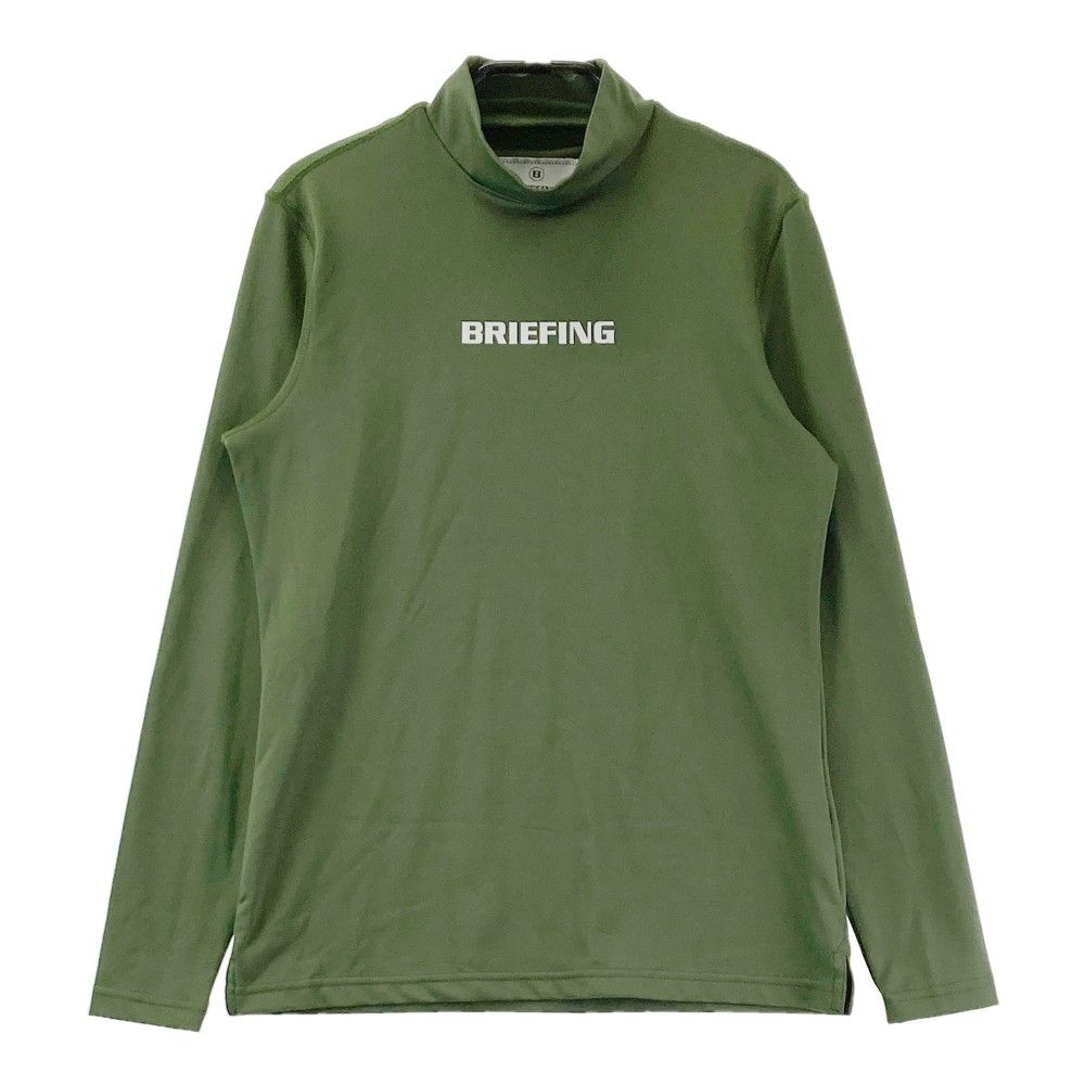 サイズ：XS BRIEFING GOLF ブリーフィング  モックネック 長袖Tシャツ  グリーン系 [240101369234] ゴルフウェア レディース ストスト サイズ：XS BRIEFING GOLF ブリーフィング モックネック 長袖T