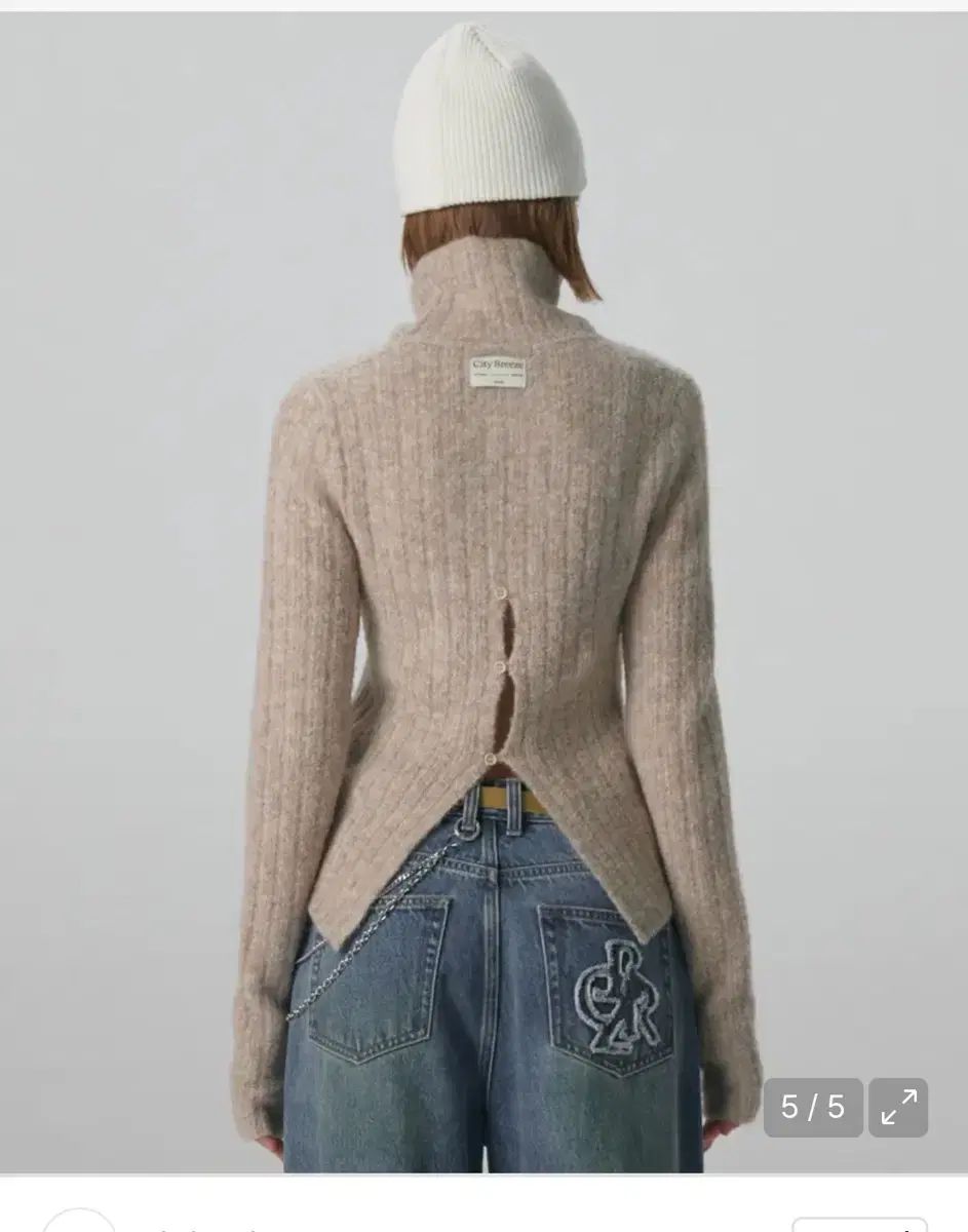 CITYBREEZE シティーブリーズ 百 スリット タートルネック ニット