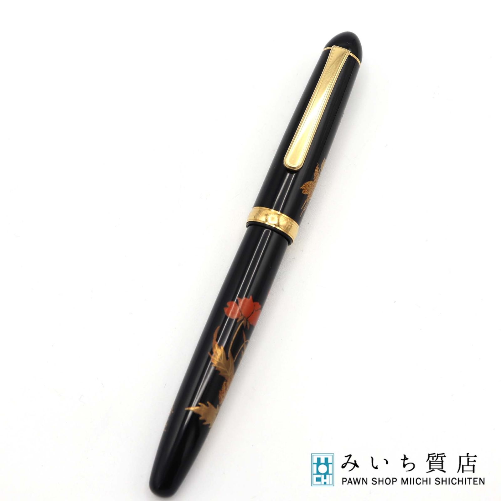 PLATINUM プラチナ 万年筆 3776 18K 蒔絵 香宛 加賀蒔絵 中字 M 文房具 筆記用具 yo746