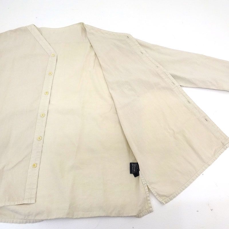 三重店】kinema｜キネマ full open sleeping shirt フルオープン スリーピングシャツ 9分袖 ナチュラル サイズ:L  KNM-22SS-SH04【104-A822】 - メルカリ