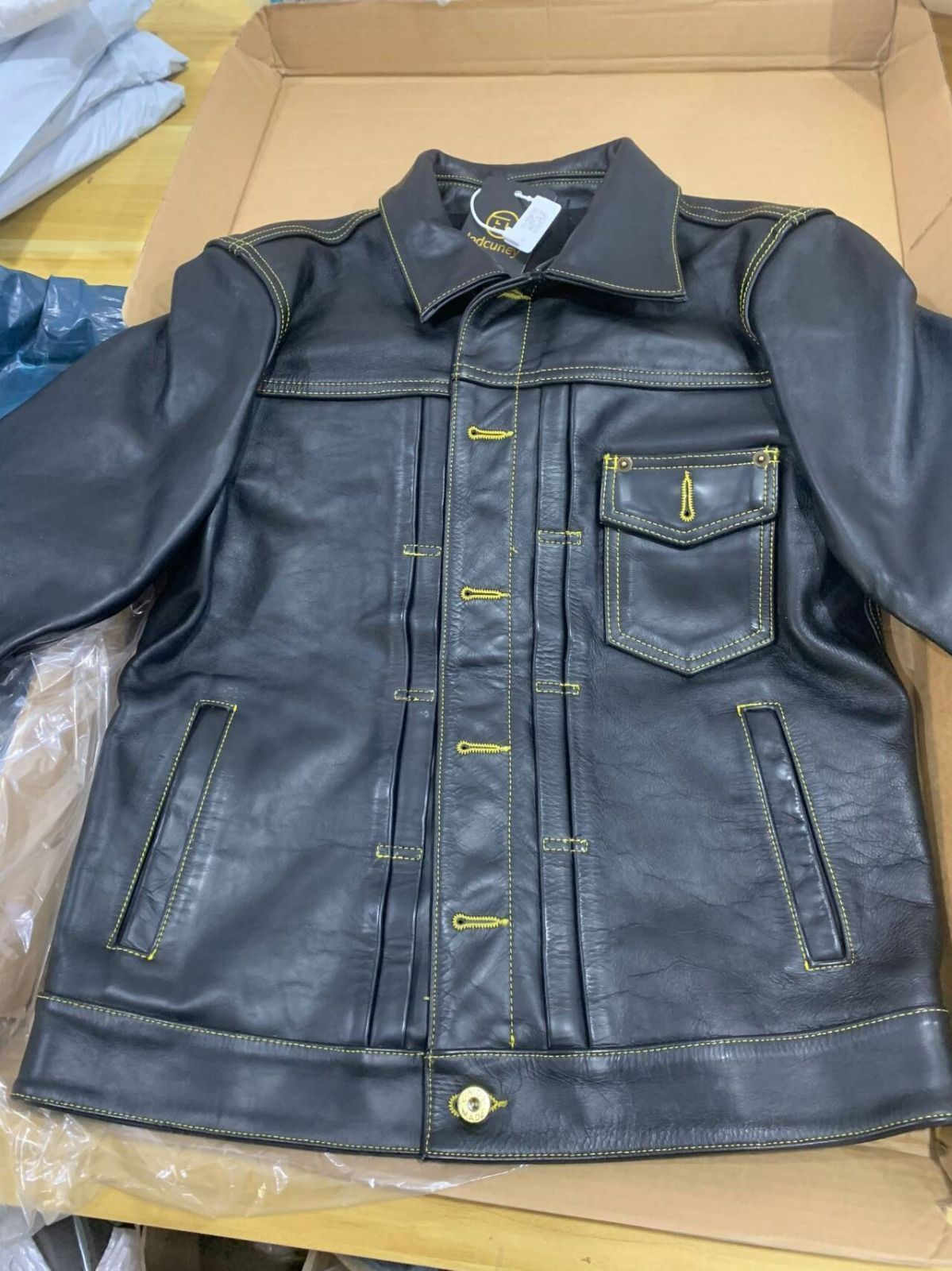 新品 バイカージャケット 馬革ジャケット