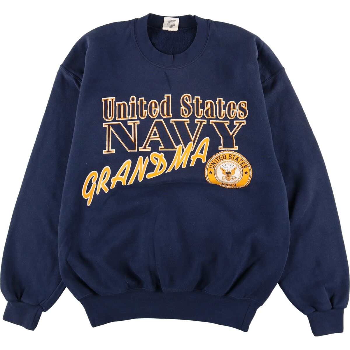 古着 90年代 M.J.SOFFE U.S.NAVY プリントスウェットシャツ トレーナー USA製 メンズL ヴィンテージ/eaa397408