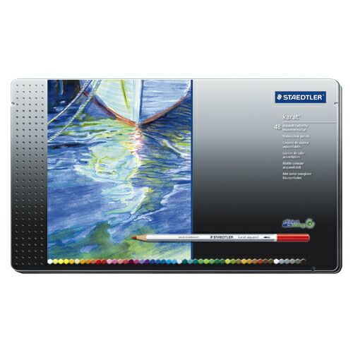 ステッドラー カラト アクェレル 水彩色鉛筆 125 M48 1セット
