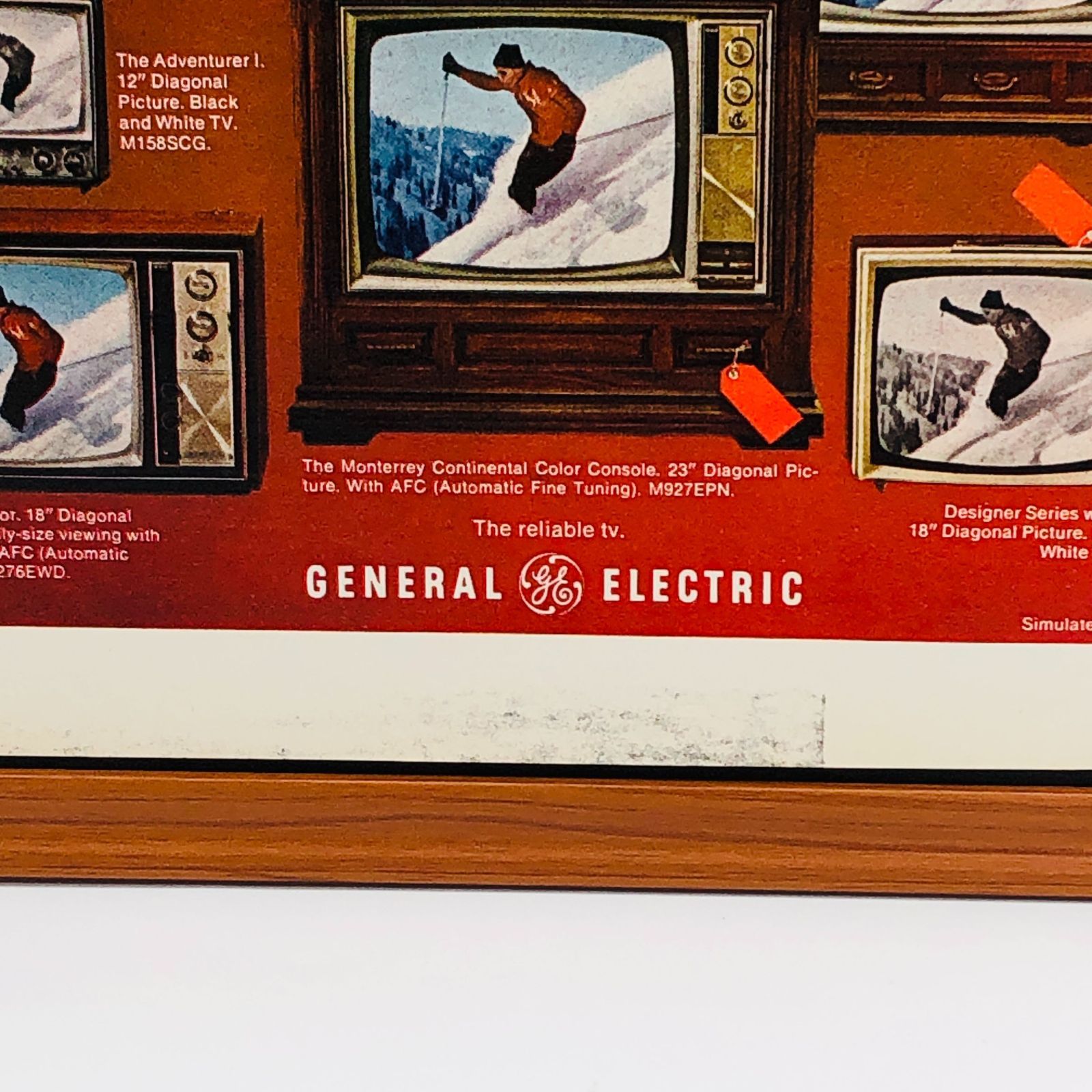 ビンテージ 広告 ポスター 『 ゼネラル・エレクトリック 』 1960's 額
