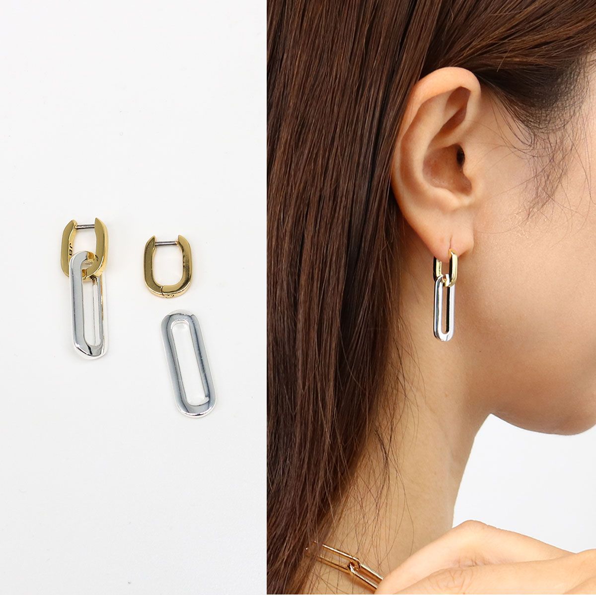 ■JENNY BIRD 2WAY フープドロップ ピアス JB3504-TT □JENNY BIRD ジェニーバード JB3504-TT フープピアス Teeni