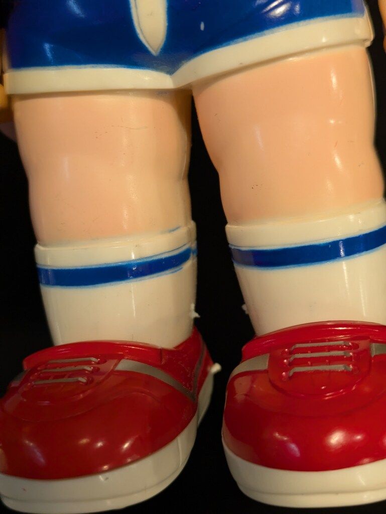 韓国製 くにおくん風 (頭部ソフビ製) 韓国風 ポストカード 画像