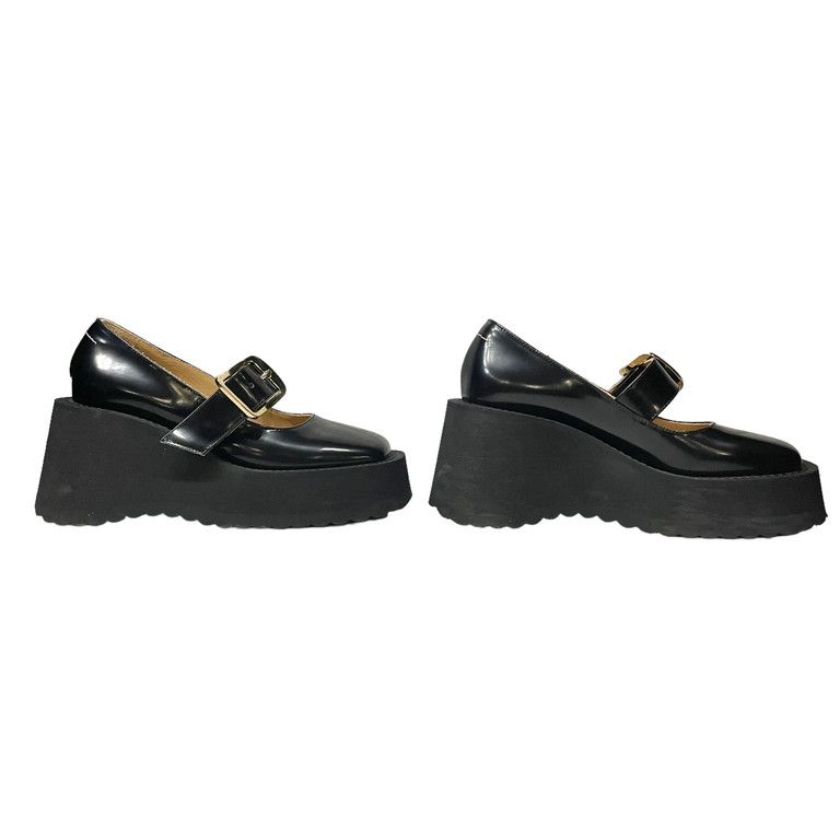 MM6 Maison Margiela 22SS エナメルストラップ厚底ソール
