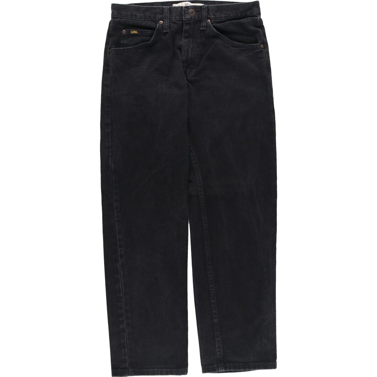 古着 リー Lee REGULAR FIT ブラックデニム ストレートデニムパンツ メンズw30/eaa460373