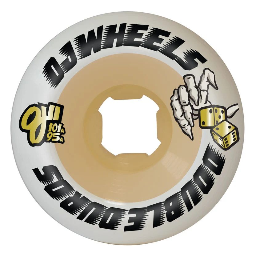 Oj Wheels 54mm DOUBLE DURO WHITE|GUM MINI COMBO 101A|95A