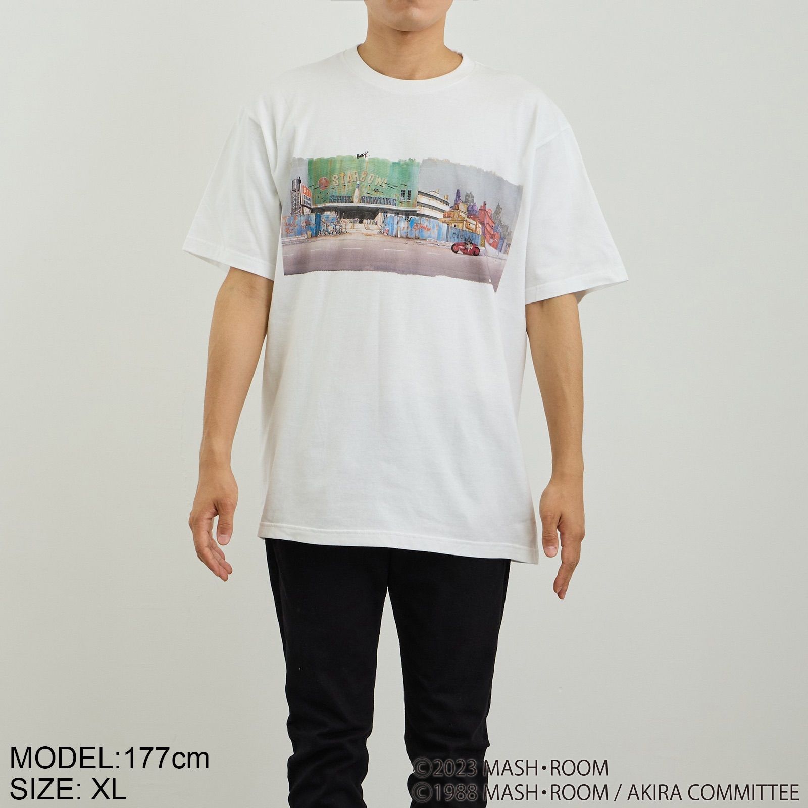 サイズ：XL】大友克洋全集 AKIRAセル画展 OCE003 オリジナルT