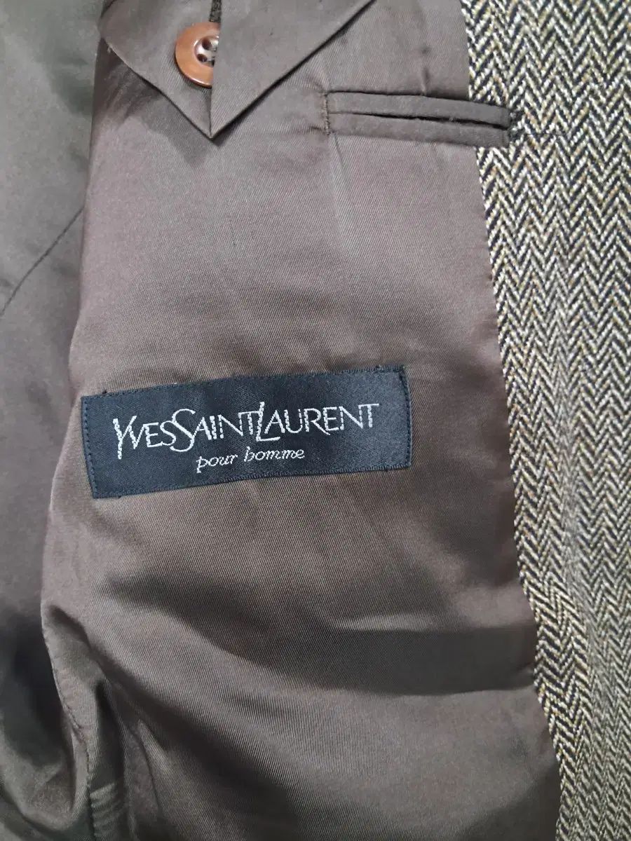 ヘリンボーン カシミアブラウン