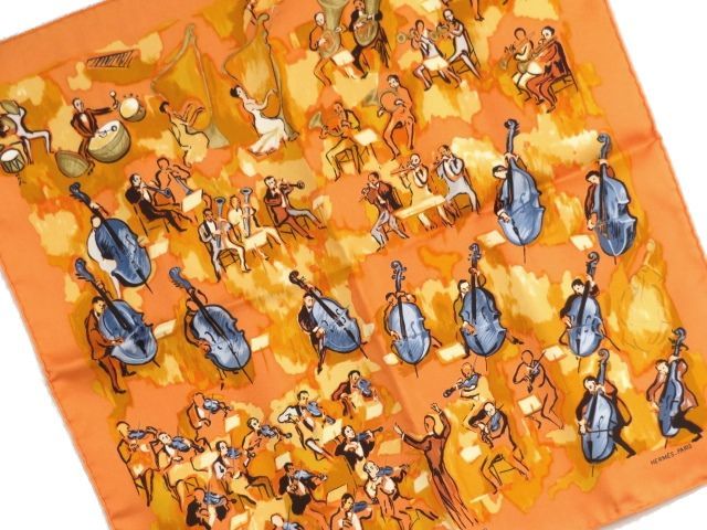 HERMESエルメス　プチカレスカーフ４５　「コンチェルト」 HERMES エルメス スカーフ プチ カレ CONCERTO 100％SILK - メルカリ