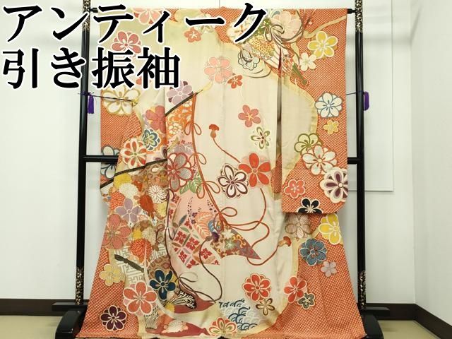 平和屋本店□極上 アンティーク 大正ロマン お引きずり・お