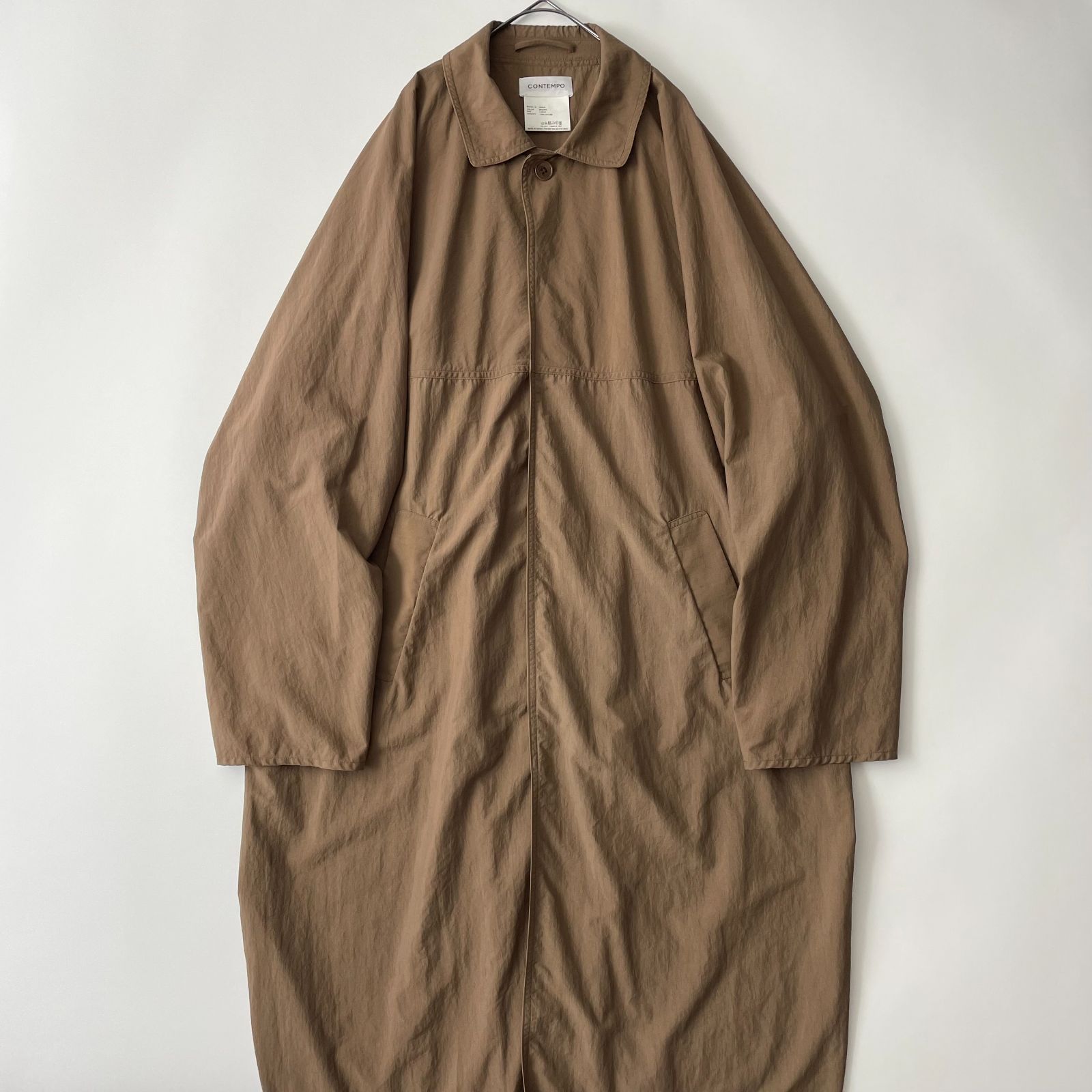 美品/2021ss】YAECA -CONTEMPO- size/L (rf) ヤエカ コンテンポ オーバーコート シャツコート レインウェア ナイロン  ブラウン COAT - メルカリ